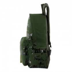 Mochila Junior para el Portátil Verde Francis Montesinos Lettering Perona 58569 | Perona Bags