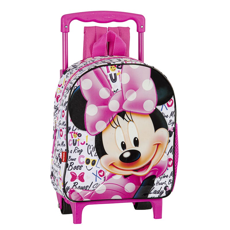 Con Ruedas Mochilas Carrefour Infantil Minnie Mouse Carteras Con