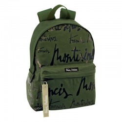 Mochila Junior para el Portátil Verde Francis Montesinos Lettering Perona 58569