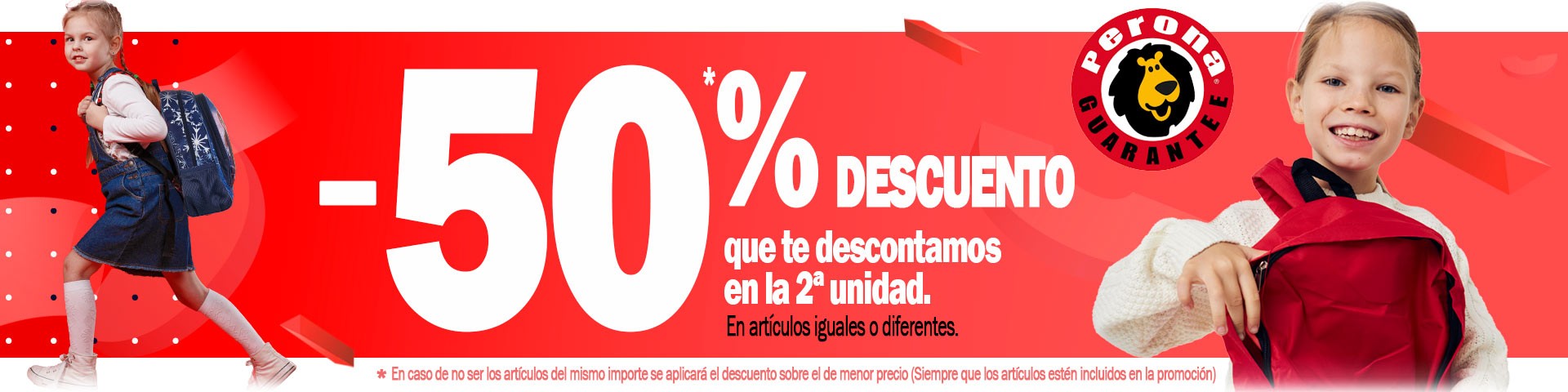 Promo 50% 2ª Unidad